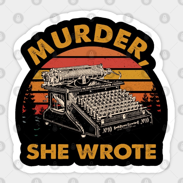 Murder She Wrote Sticker by PopcornShow